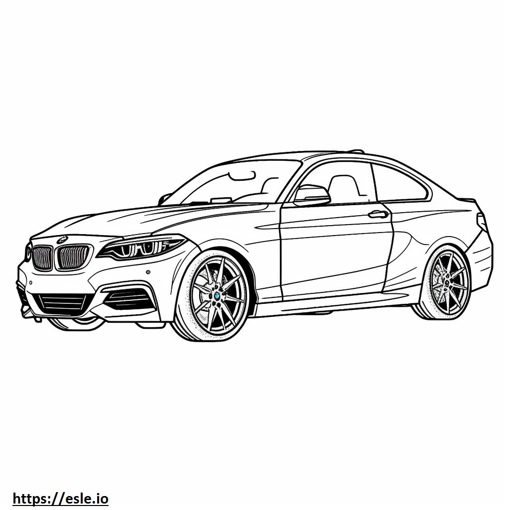BMW 230i Coupe 2024 kolorowanka