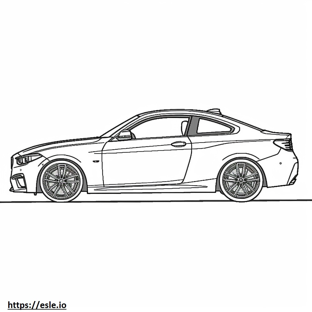 BMW M240i Coupe 2024 coloring page
