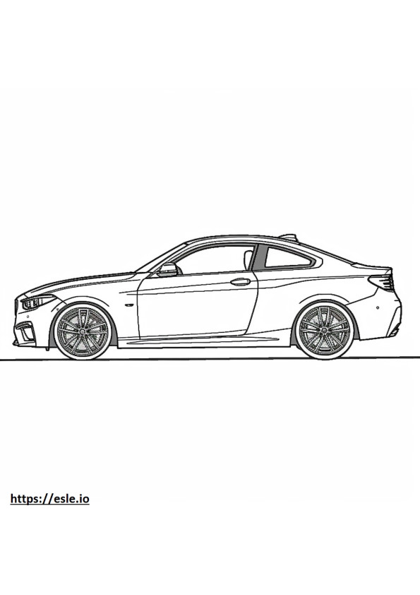BMW M240i Coupe 2024 coloring page