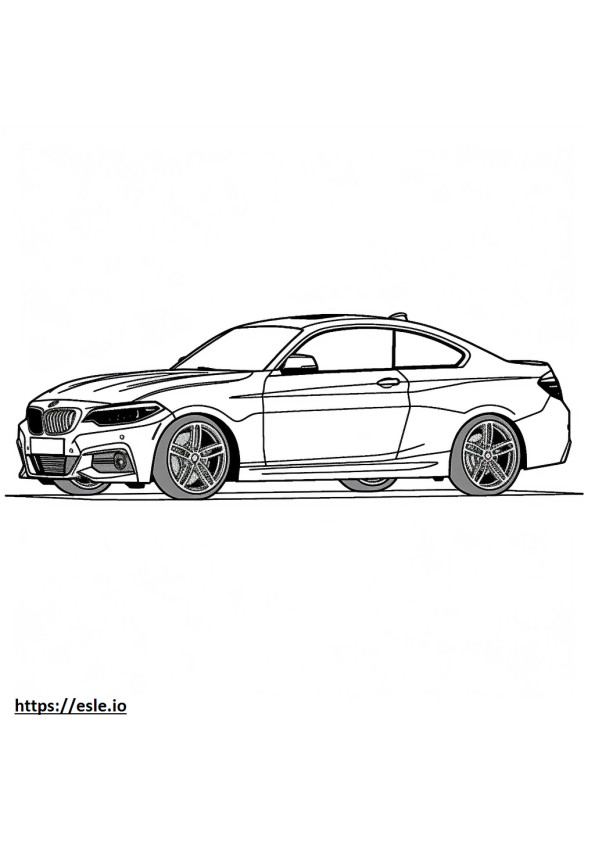 BMW M240i Coupé 2024 para colorear e imprimir