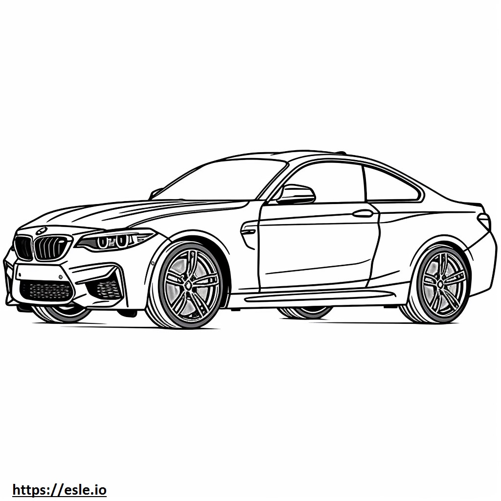 BMW M2 Coupé 2024 para colorear e imprimir