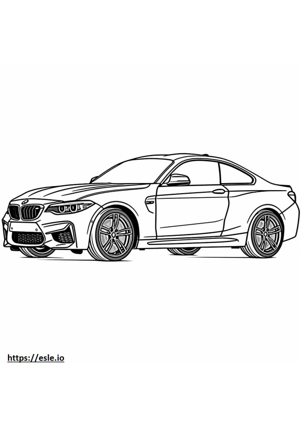 BMW M2 Coupe 2024 de colorat