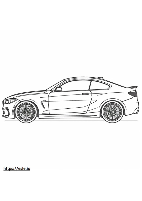 BMW M2 Coupe 2024 coloring page