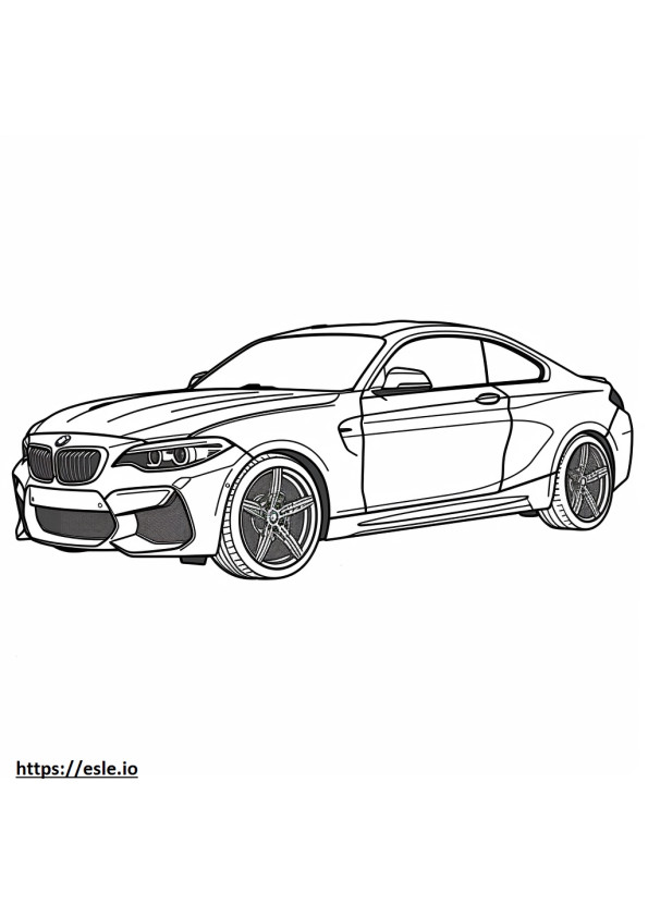 BMW M2 Coupe 2024 coloring page