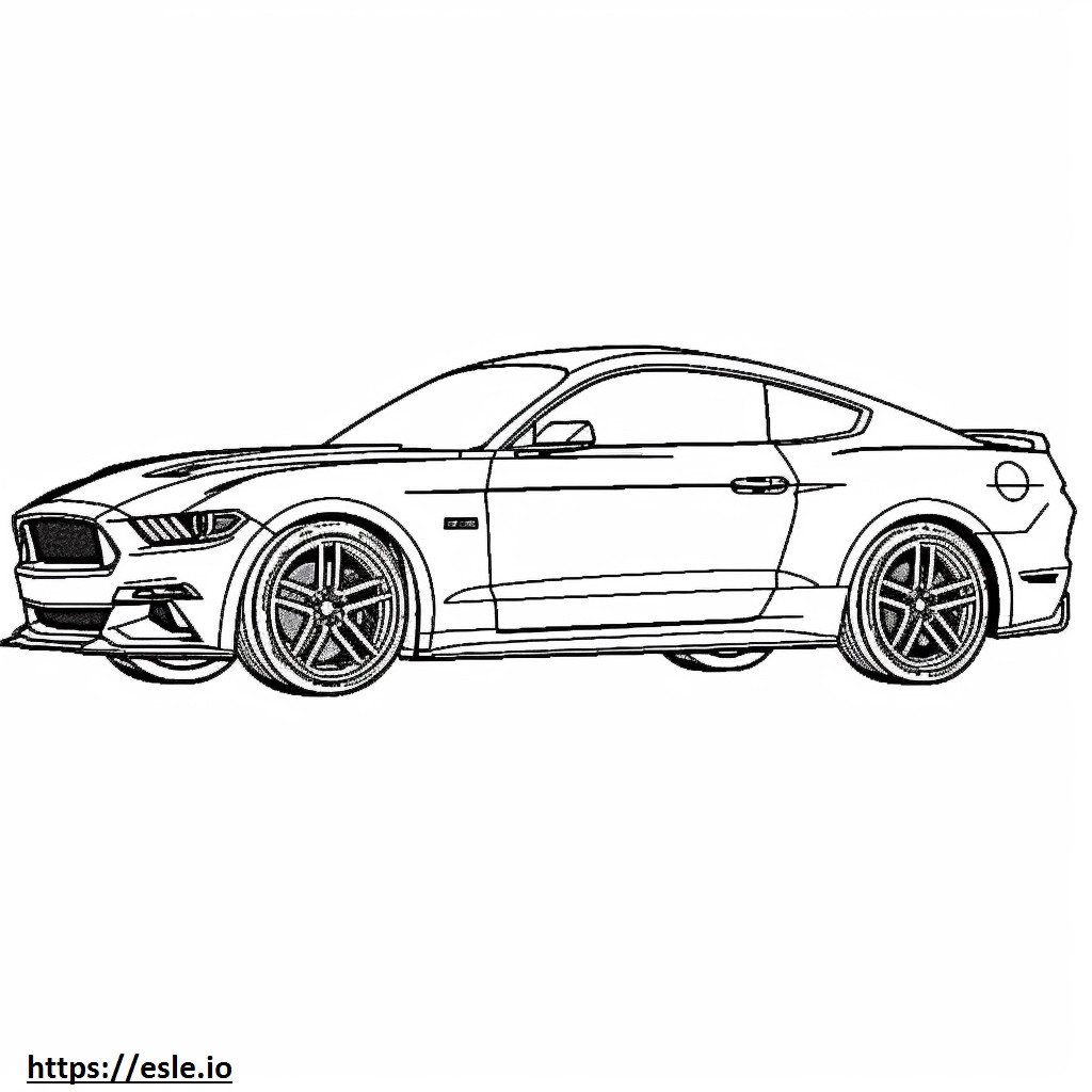 Pacote de desempenho Ford Mustang 2024 para colorir
