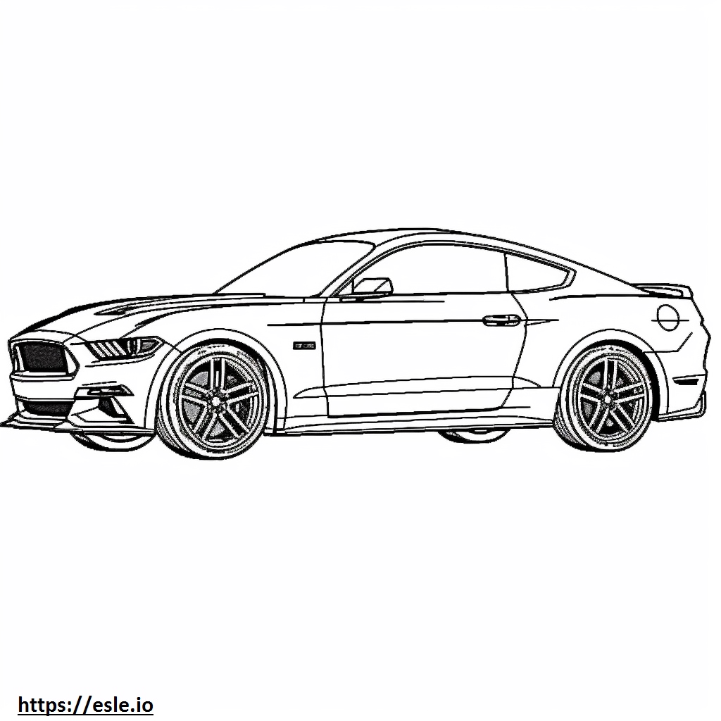 Ford Mustang Performance Package 2024 coloring page