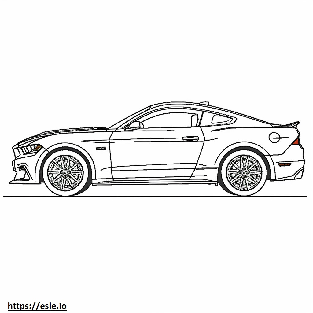 Pacchetto Performance Ford Mustang 2024 da colorare