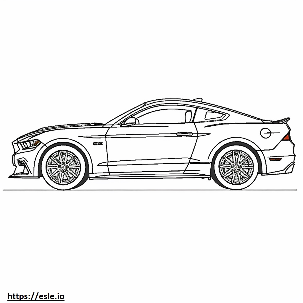 Ford Mustang Performance Package 2024 coloring page