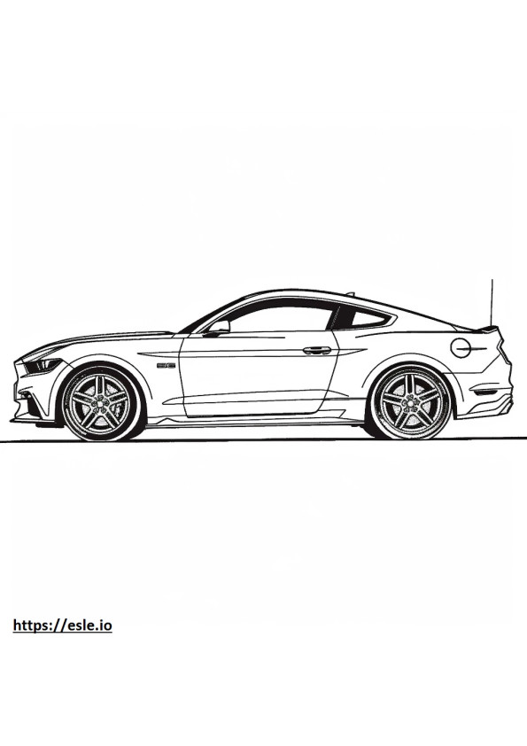 Ford Mustang Performance Package 2024 coloring page