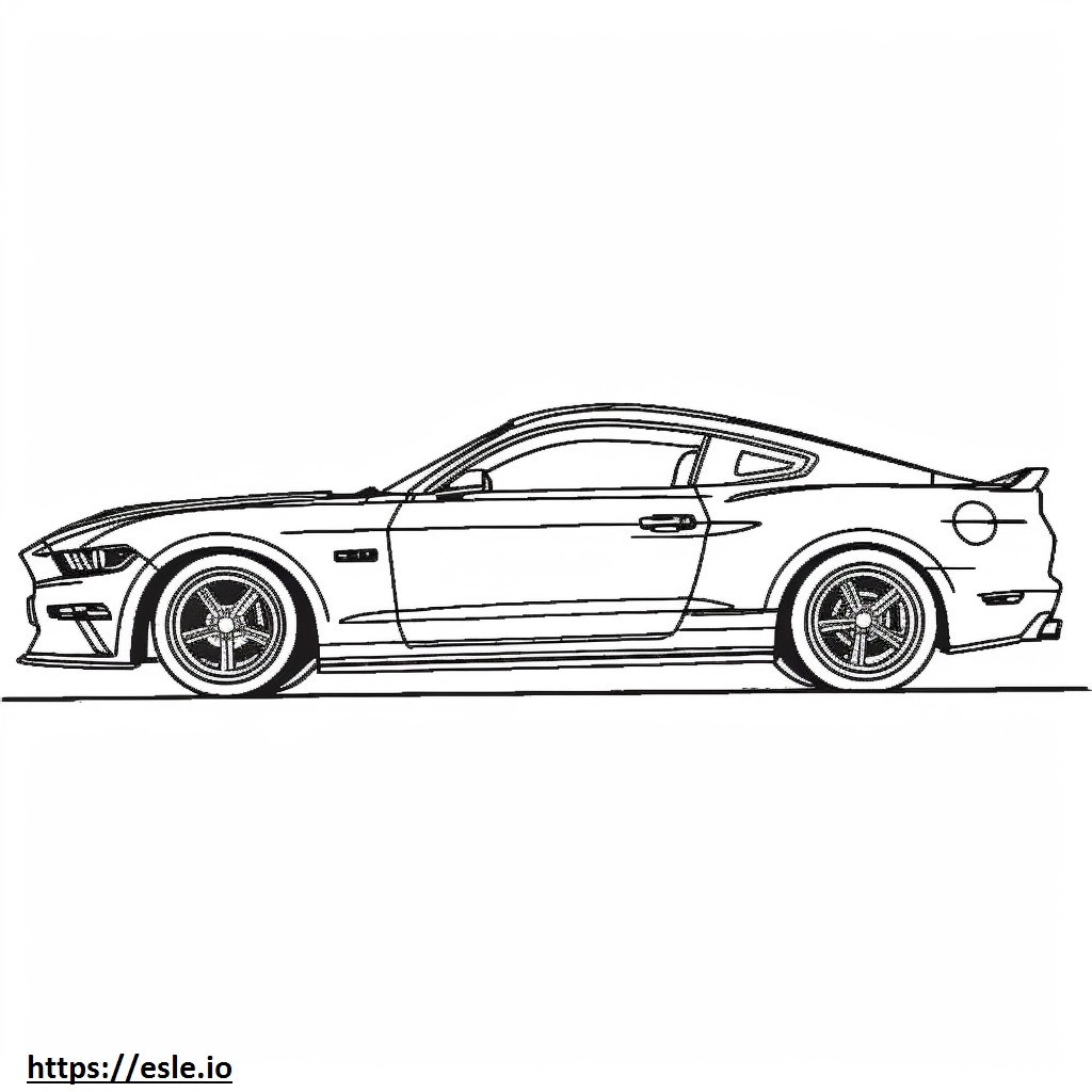 Ford Mustang 2024 coloring page