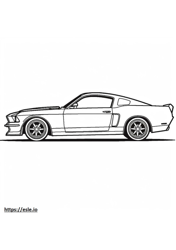 Coloriage Ford Mustang 2024 à imprimer