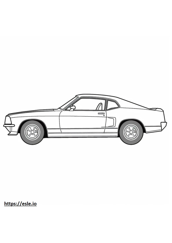 Coloriage Ford Mustang 2024 à imprimer