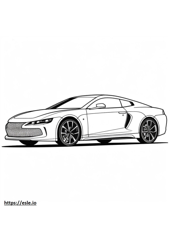 Lexus LC 500h 2024 coloring page