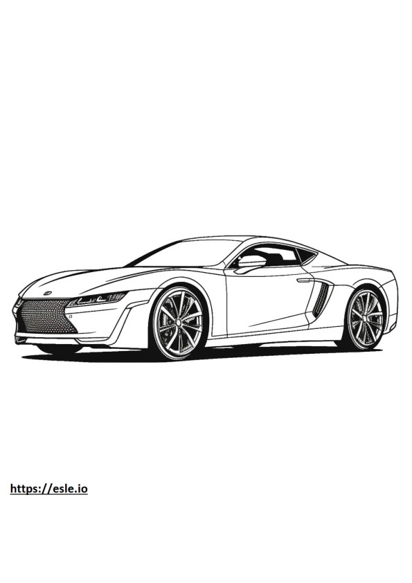 Lexus LC 500 2024 coloring page