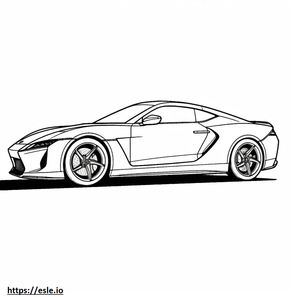 Lexus LC 500 2024 coloring page