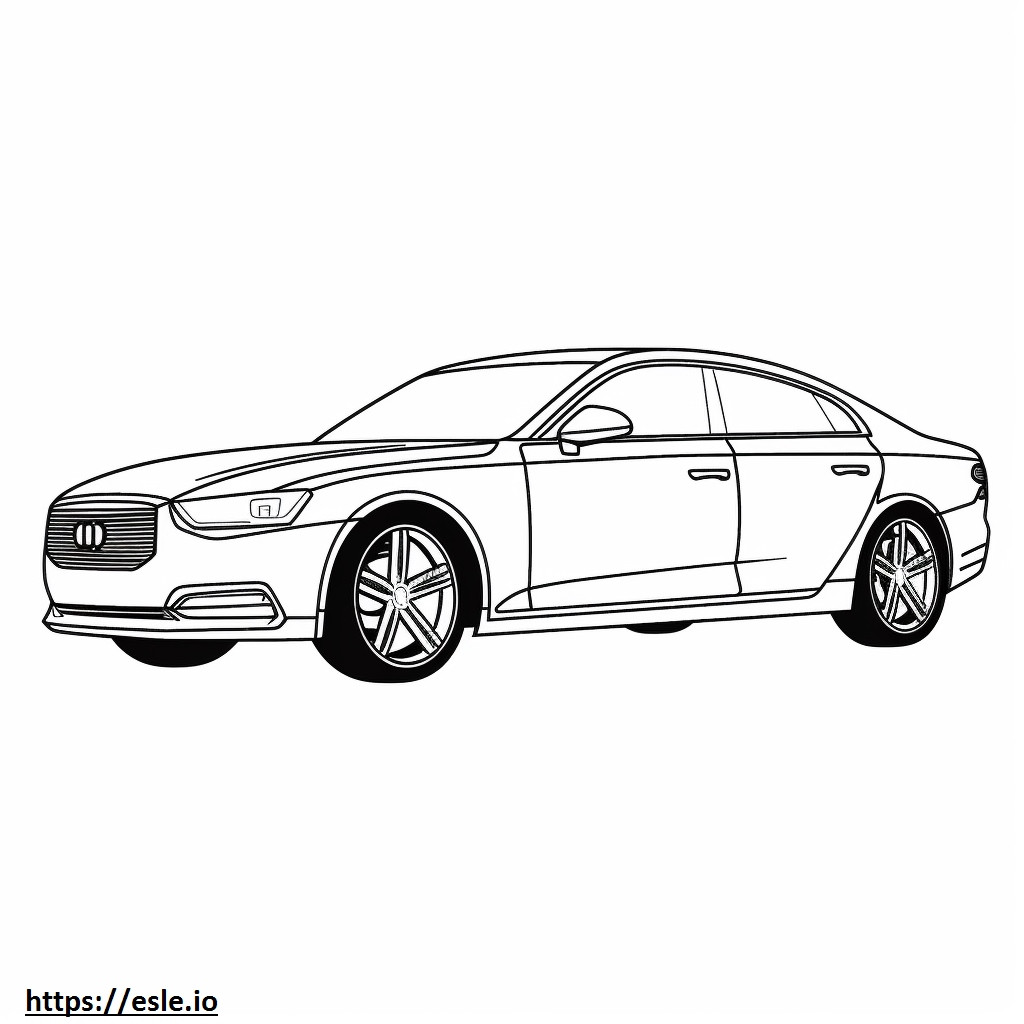 Audi A4 quattro 2024 para colorir