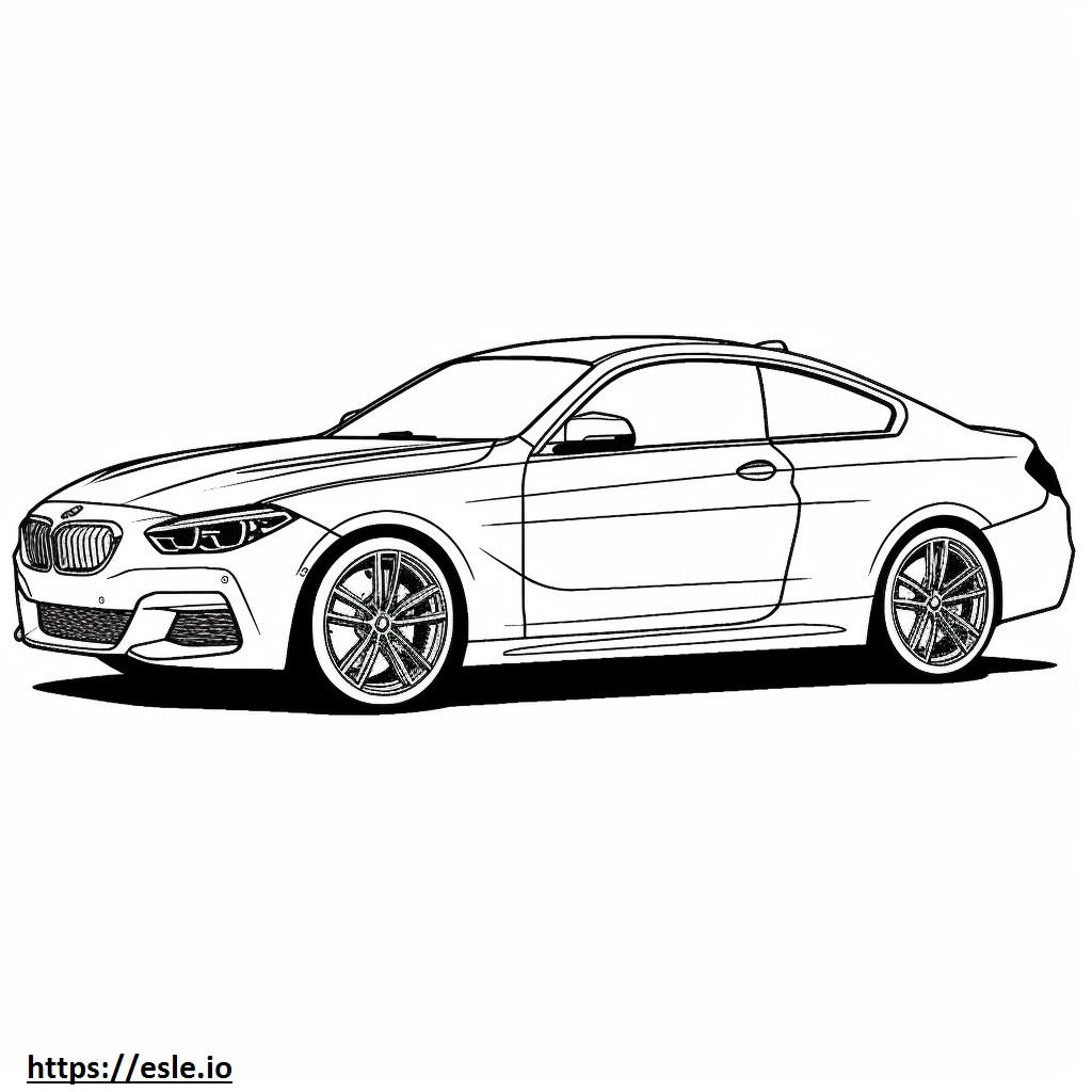 BMW 228i xDrive Gran Coupe 2024 coloring page