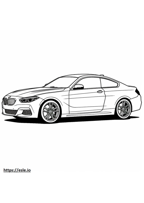 BMW 228i xDrive Gran Coupe 2024 coloring page