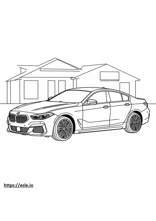 BMW 228i Gran Coupe 2024 coloring page