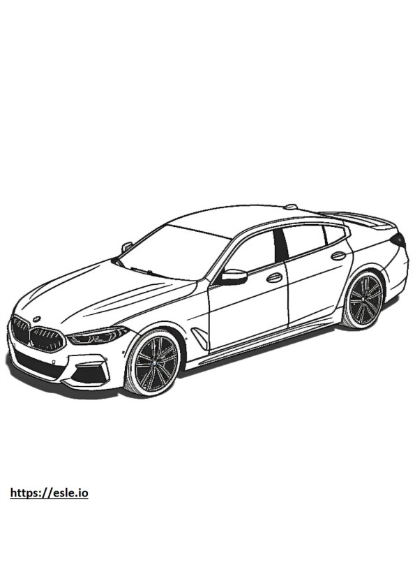 BMW M235i xDrive Gran Coupe 2024 coloring page