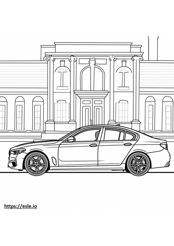 BMW 330i berlina 2024 da colorare
