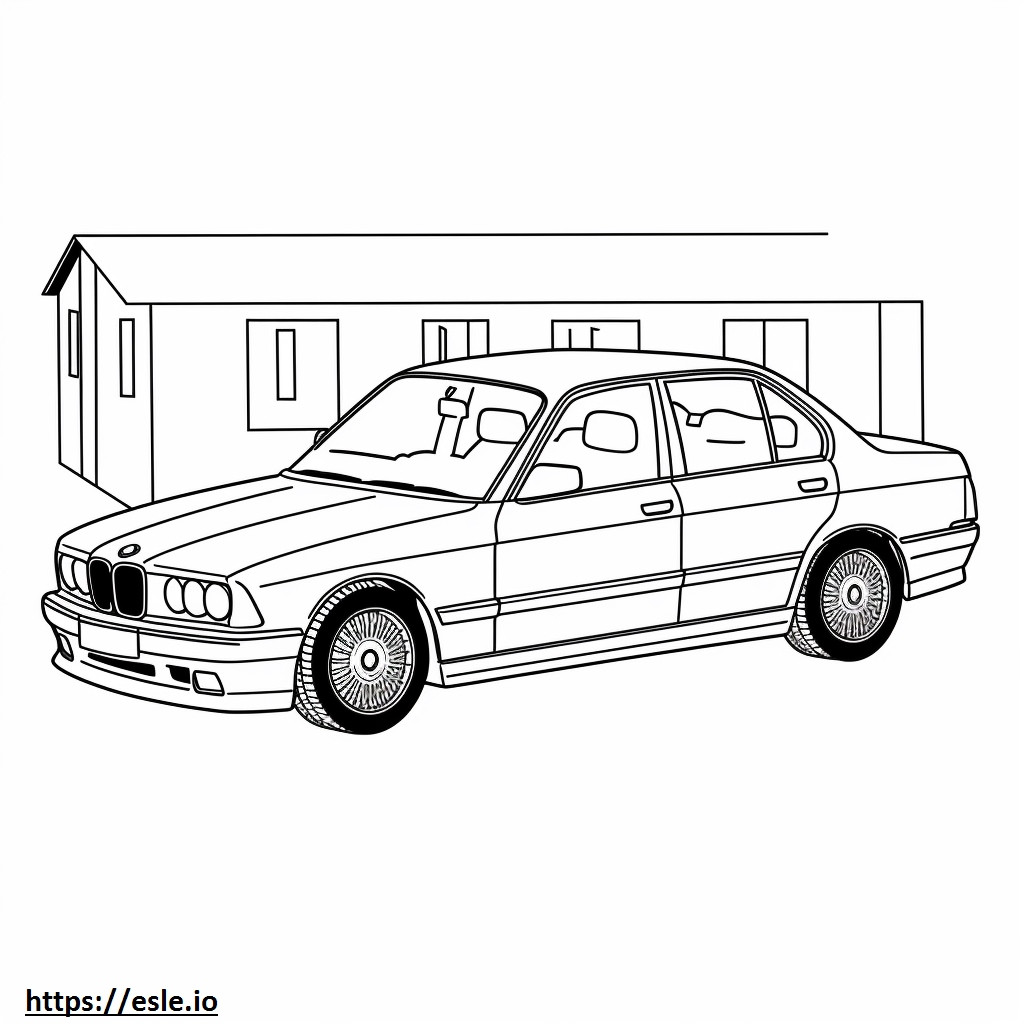 BMW 330i Sedan 2024 kolorowanka