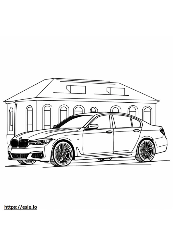 BMW 330i xDrive berlina 2024 da colorare