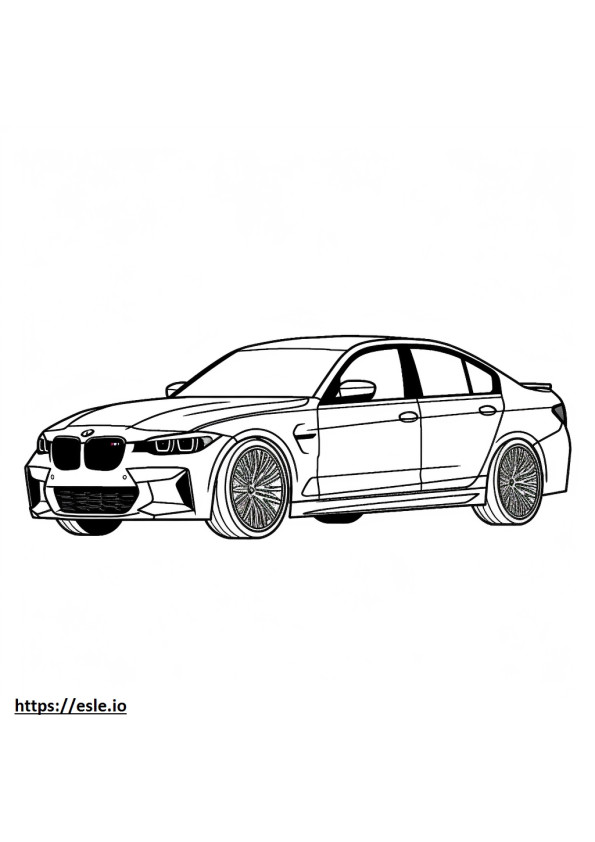 BMW M3 Competition M xDrive Sedan 2024 de colorat