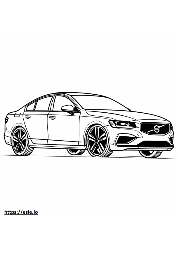 Volvo S60 B5 AWD 2024 coloring page