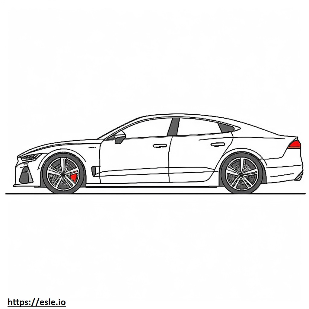 Audi A5 Sportback quattro 2024 da colorare