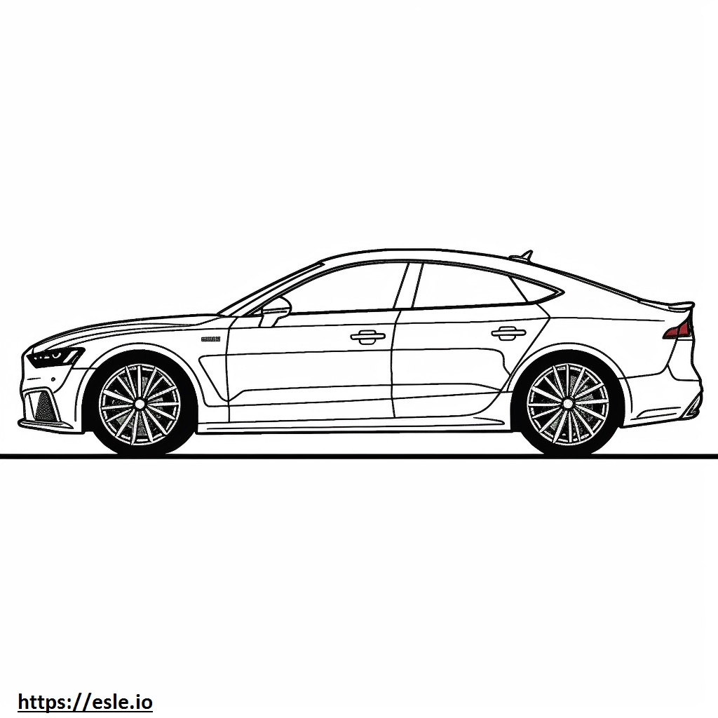 Audi A5 Sportback quattro 2024 kolorowanka