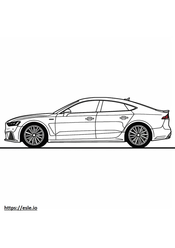 Audi A5 Sportback quattro 2024 para colorir