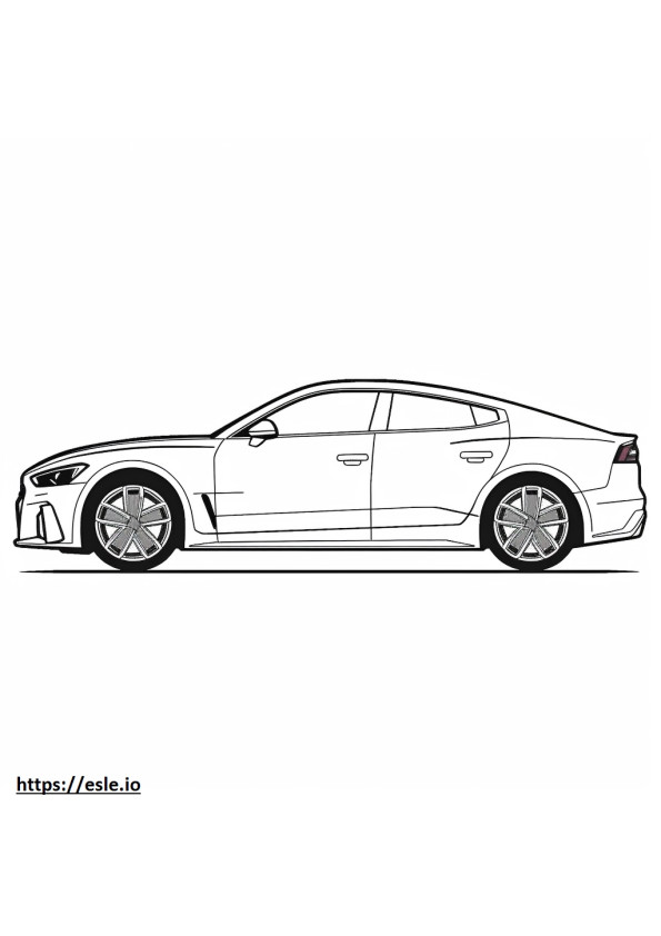 Audi RS 5 Sportback 2024 para colorir