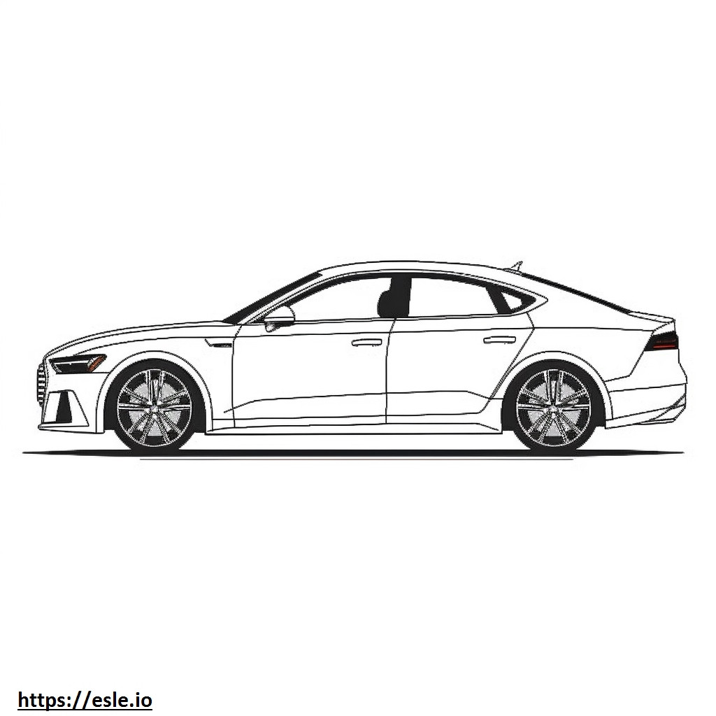Audi RS 5 Sportback 2024 coloring page