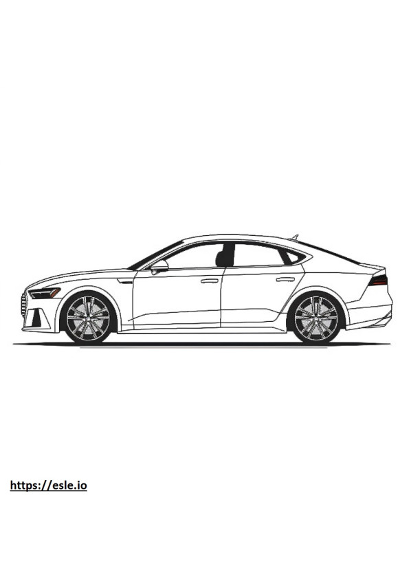 Audi RS 5 Sportback 2024 para colorir