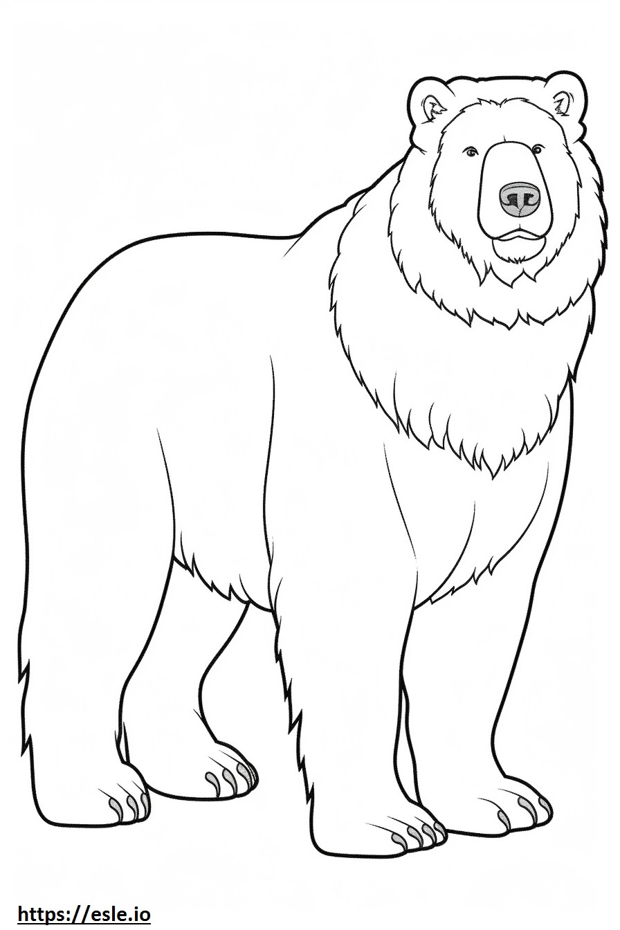 Bouvier Des Flandres full body coloring page