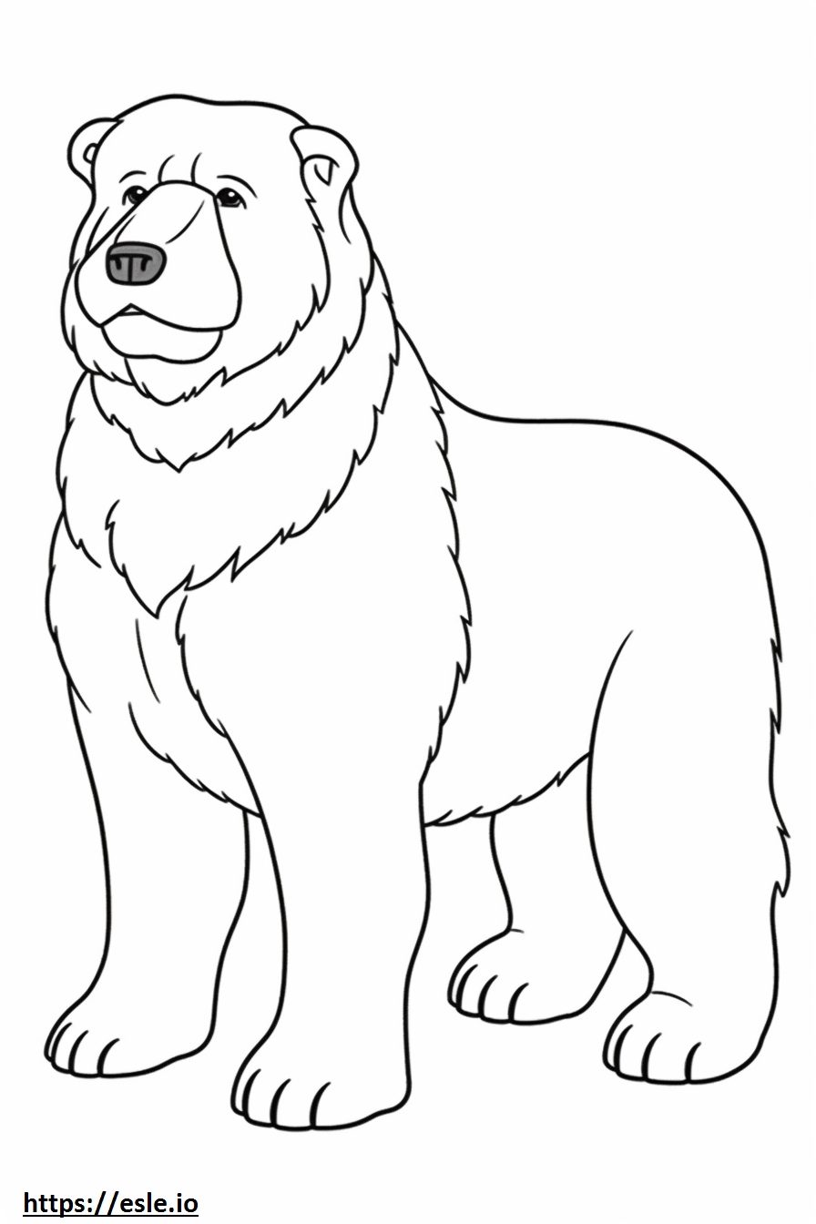 Cute Bouvier Des Flandres Coloring Page for Kids
