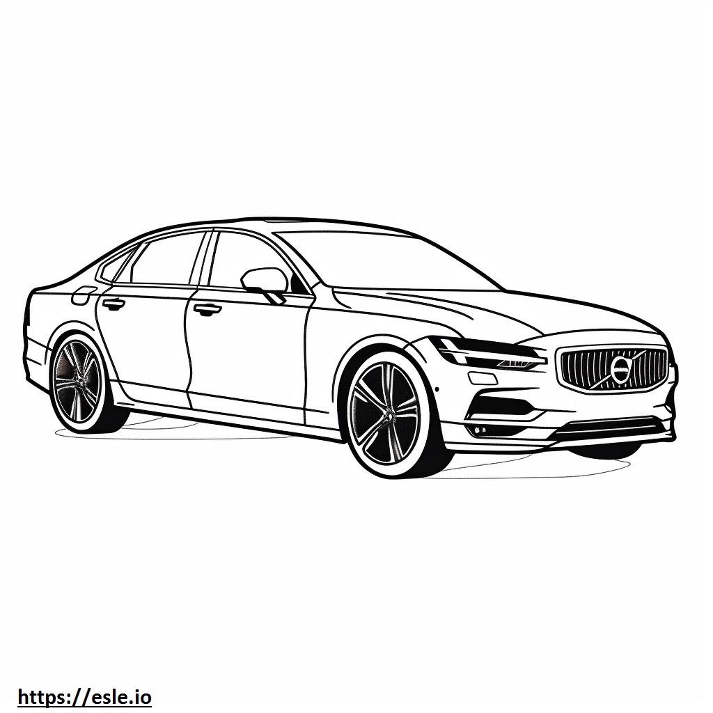 Volvo S90 B6 AWD 2024 coloring page
