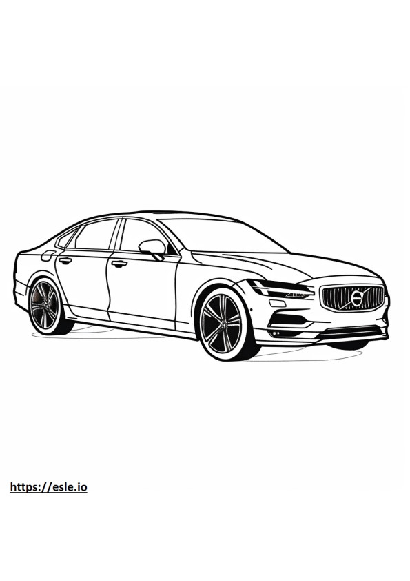 Volvo S90 B6 AWD 2024 coloring page