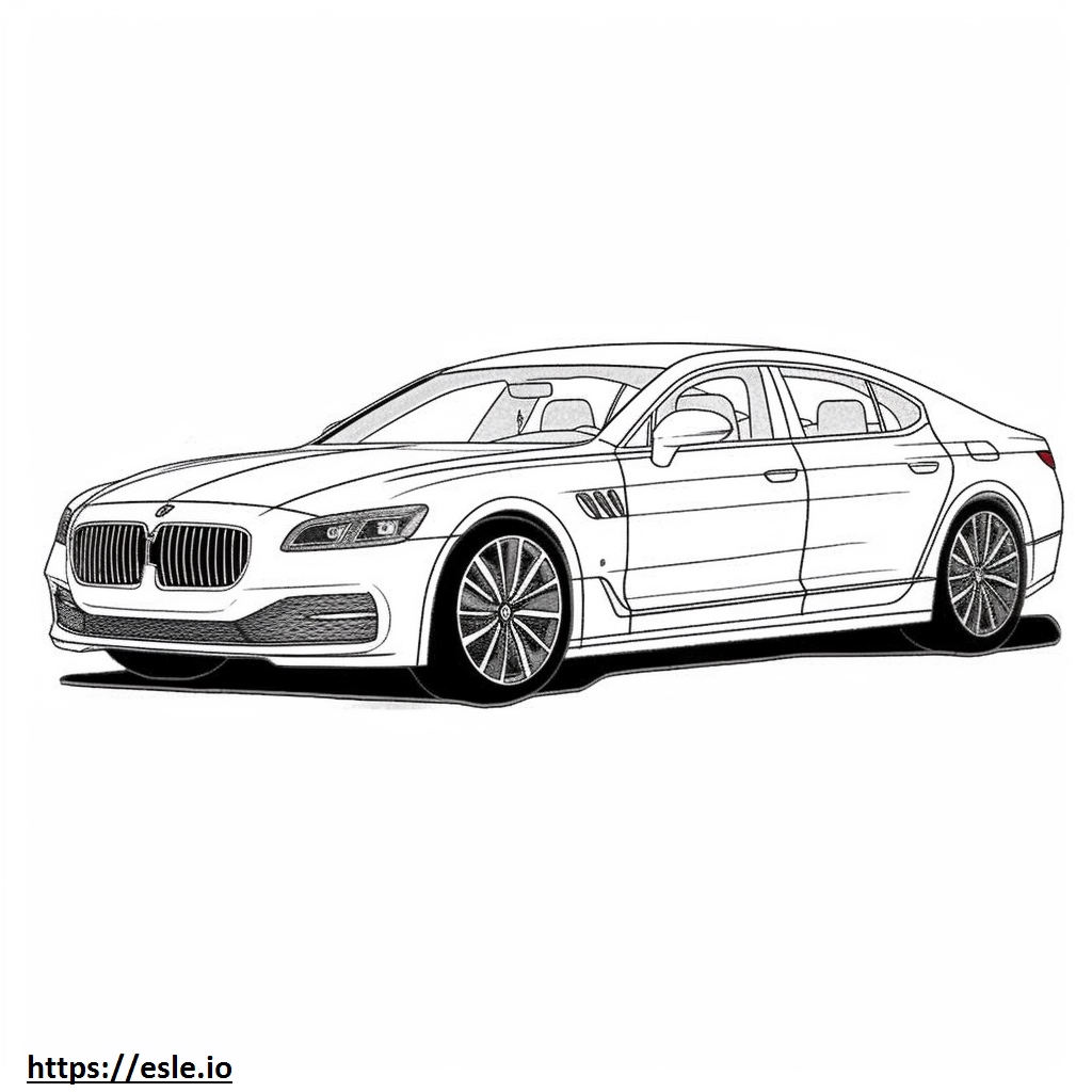 Maserati Quattroporte GT 2024 coloring page