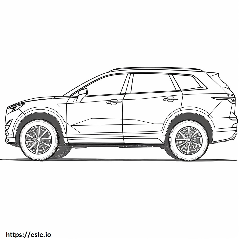 Cadillac XT5 Limo FWD 2024 coloring page