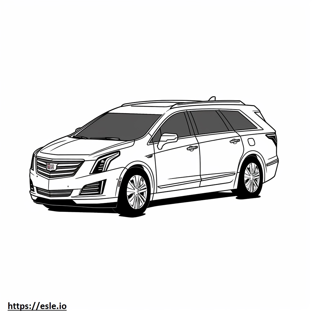 Karawan Cadillac XT5 AWD 2024 kolorowanka