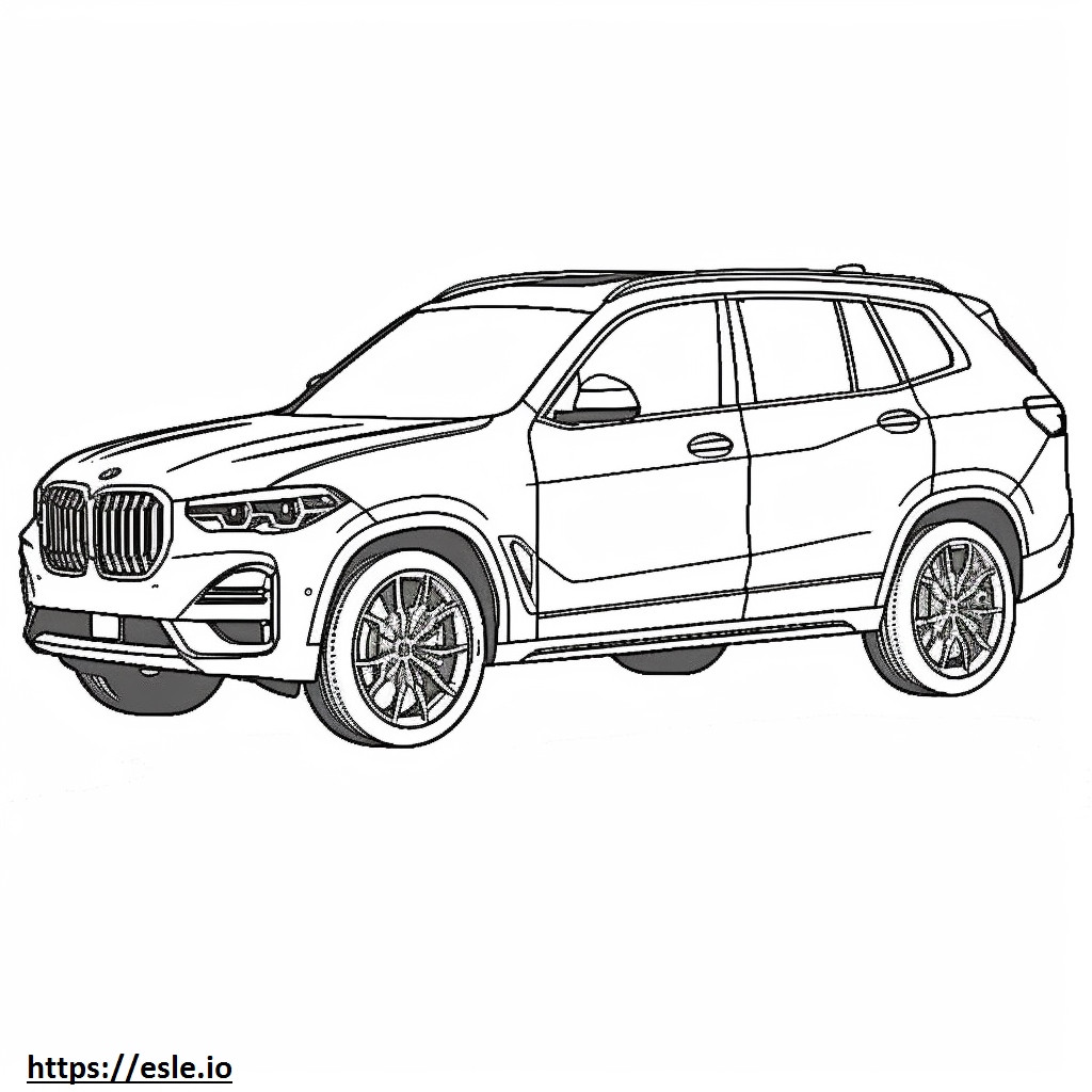 BMW X3 sDrive30i 2024 coloring page