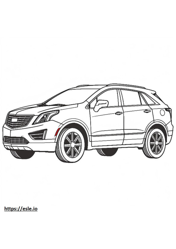 Cadillac XT5 FWD 2024 coloring page