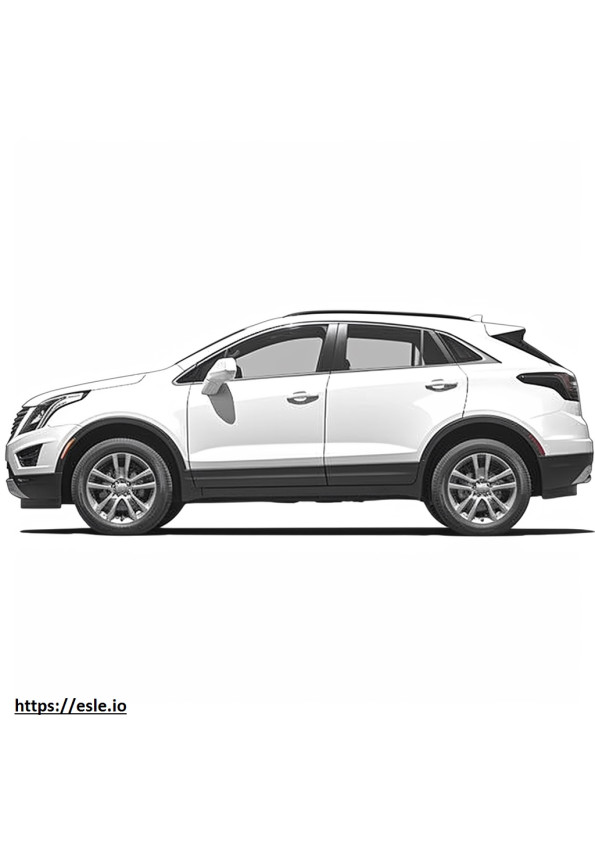 Cadillac XT5 FWD 2024 coloring page
