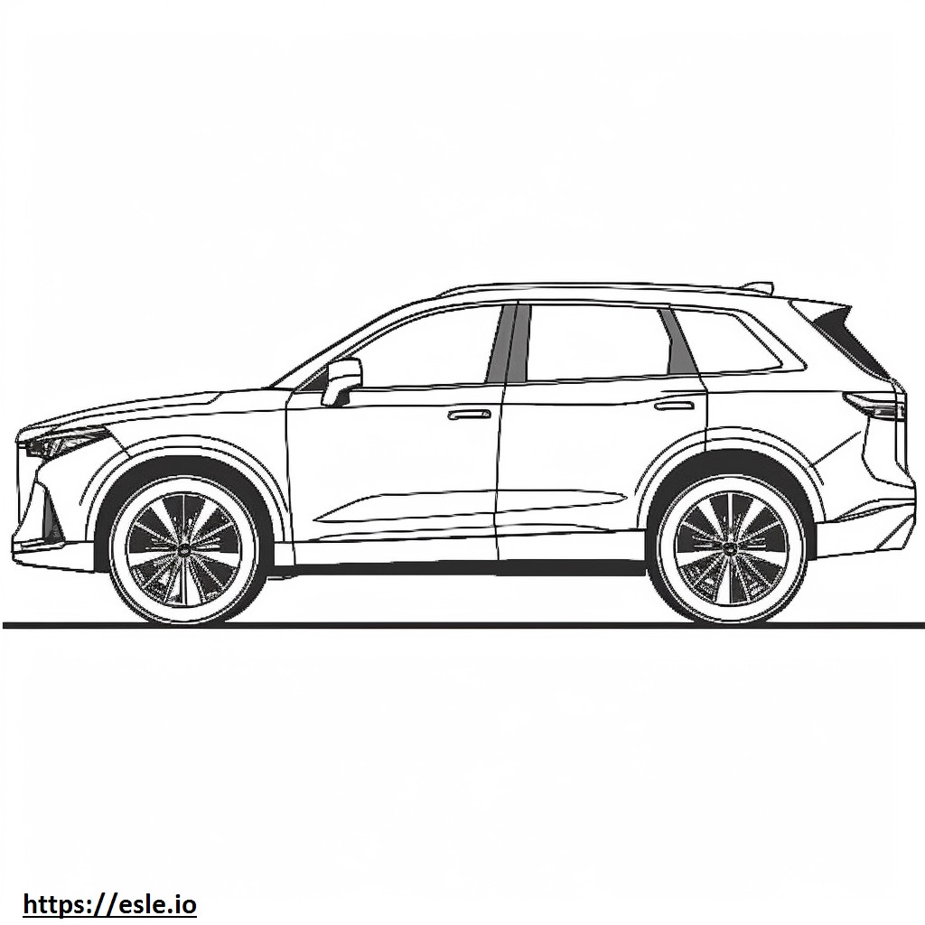 Cadillac XT6 FWD 2024 coloring page