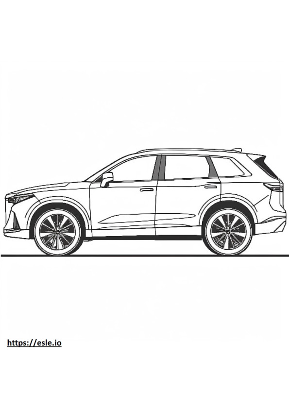 Cadillac XT6 FWD 2024 coloring page