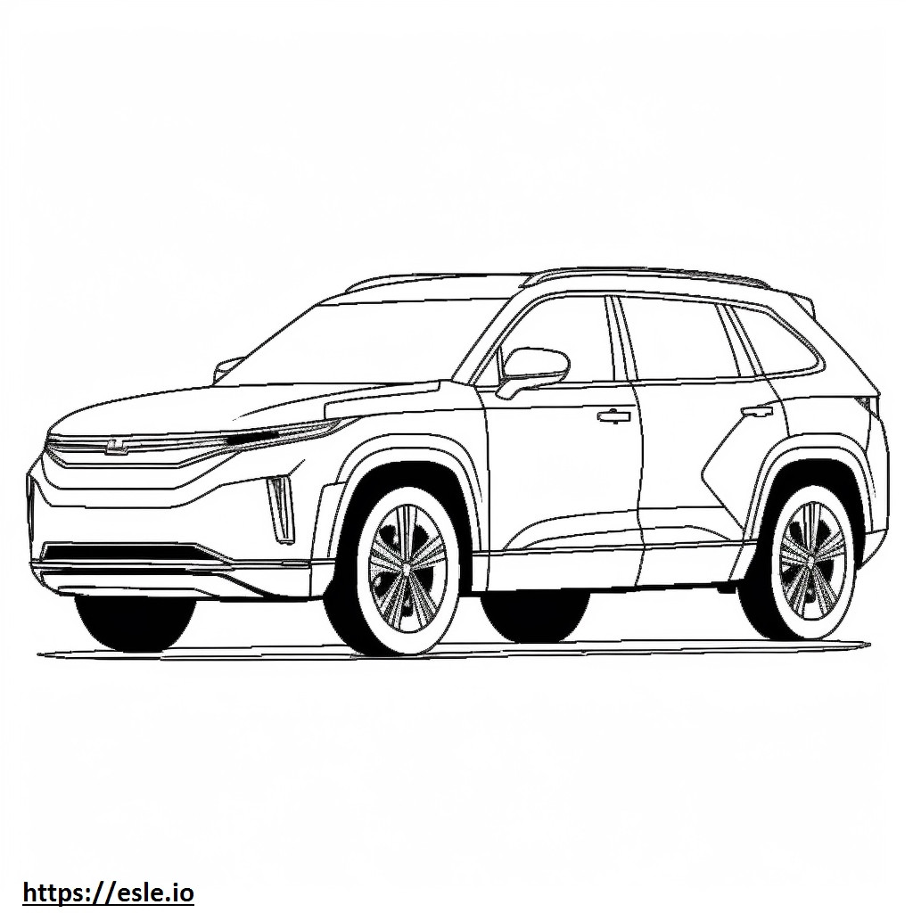 Honda CR-V FWD 2024 gambar mewarnai