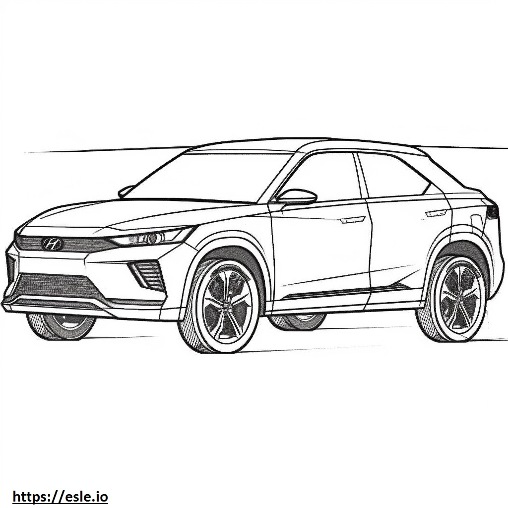 Hyundai Santa Cruz FWD 2024 coloring page