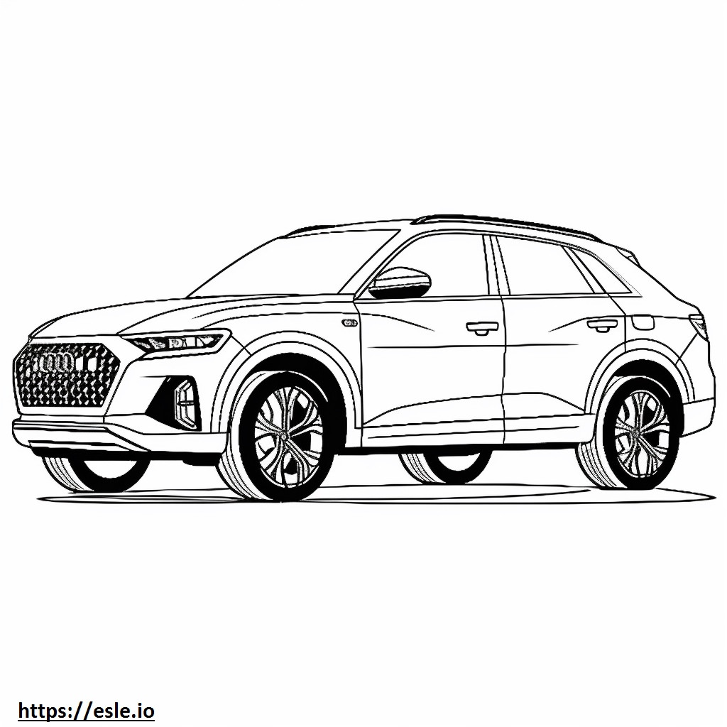Audi Q5 quattro 2024 coloring page